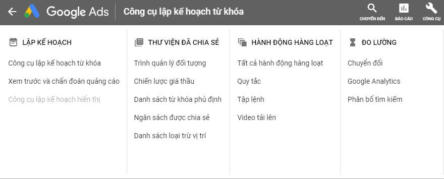 Google Keyword Planner là gì?