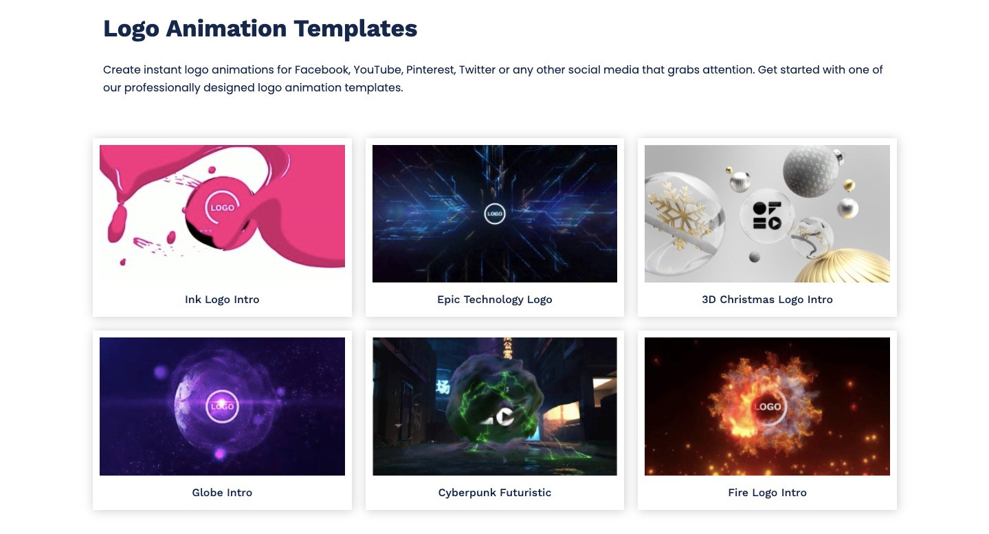 Tính năng tạo hoạt hình logo
